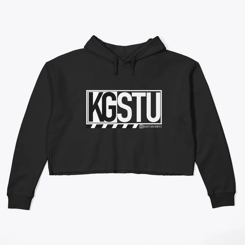 KG Crop Hoodie Black